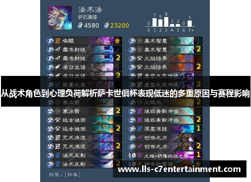 从战术角色到心理负荷解析萨卡世俱杯表现低迷的多重原因与赛程影响